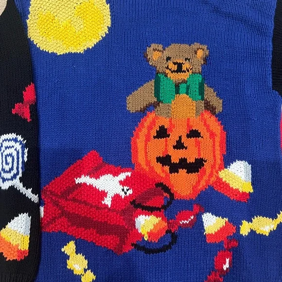 Halloween Cardigan - Alexandra Bartlett for The Eagles Eye / Like New! - Picture 10 of 17